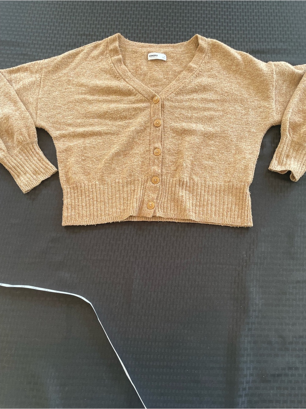 SONOMA Caramel Color Grandpa Sweater Size M…